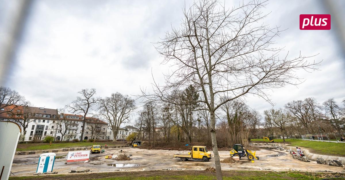 Arbeiten am Herrngartenteich gehen weiter Echo Online
